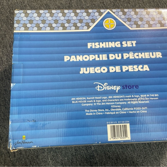 Vtg Disney Bear In The Big Blue House Fishing Set Toy Tackle Box Pole 1990s - Picture 13 of 16